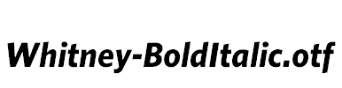Whitney-BoldItalic