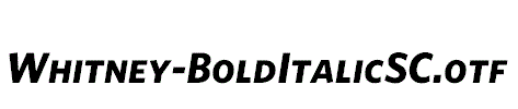 Whitney-BoldItalicSC