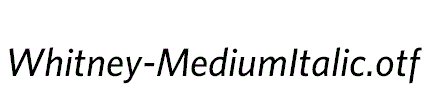 Whitney-MediumItalic