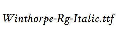 Winthorpe-Rg-Italic