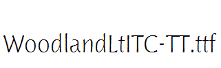 WoodlandLtITC-TT