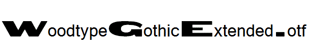 WoodtypeGothicExtended