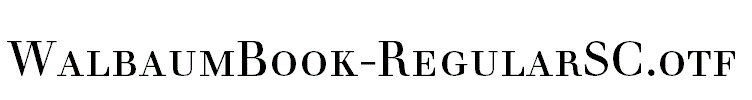 WalbaumBook-RegularSC
