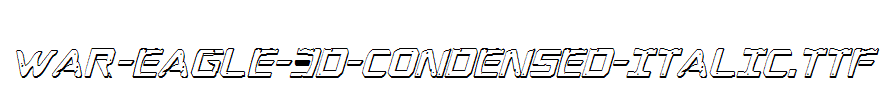 War-Eagle-3D-Condensed-Italic