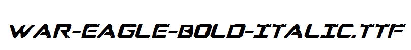 War-Eagle-Bold-Italic