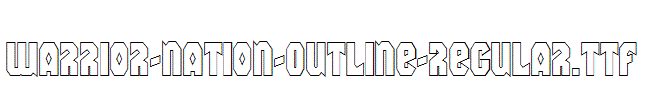 Warrior-Nation-Outline-Regular