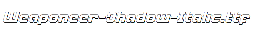 Weaponeer-Shadow-Italic