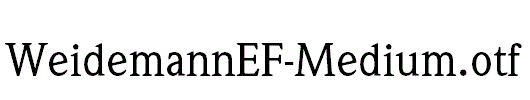 WeidemannEF-Medium