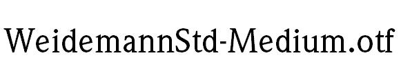 WeidemannStd-Medium
