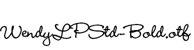 WendyLPStd-Bold
