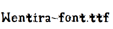 Wentira-font