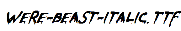 Were-Beast-Italic