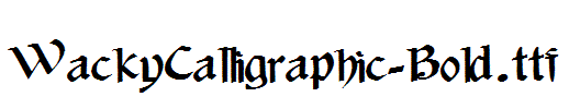 WackyCalligraphic-Bold