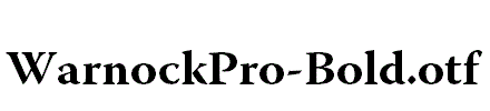 WarnockPro-Bold