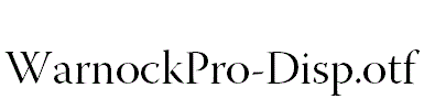 WarnockPro-Disp
