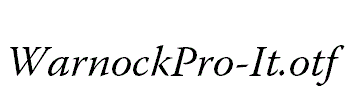WarnockPro-It