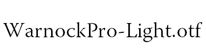 WarnockPro-Light