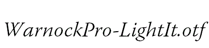 WarnockPro-LightIt