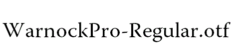 WarnockPro-Regular