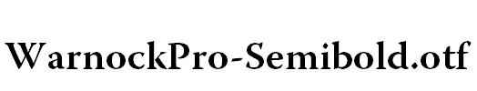 WarnockPro-Semibold