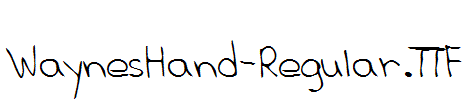 WaynesHand-Regular