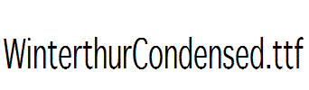 WinterthurCondensed