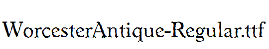 WorcesterAntique-Regular