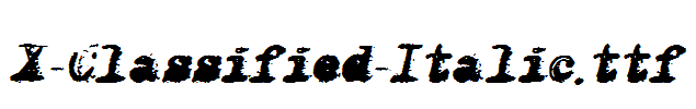 X-Classified-Italic