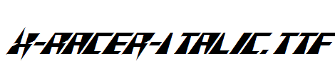 X-Racer-Italic