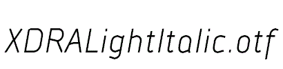 XDRALightItalic