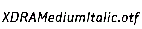 XDRAMediumItalic