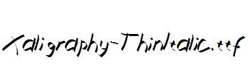 Xaligraphy-ThinItalic