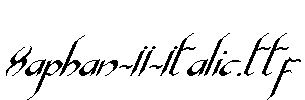Xaphan-II-Italic