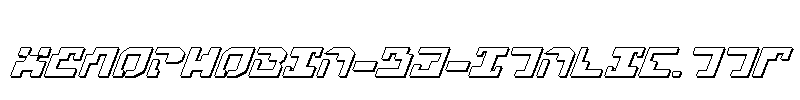 Xenophobia-3D-Italic