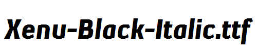 Xenu-Black-Italic