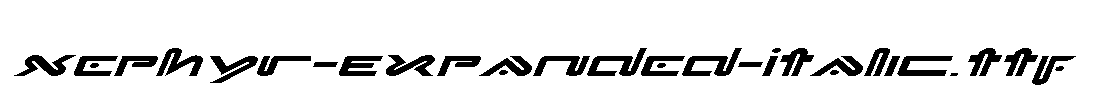 Xephyr-Expanded-Italic