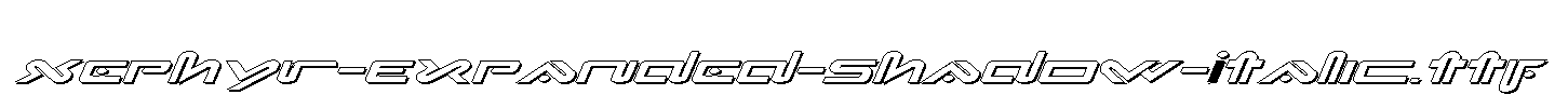Xephyr-Expanded-Shadow-Italic