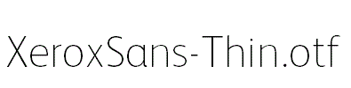 XeroxSans-Thin