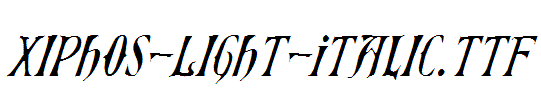 Xiphos-Light-Italic