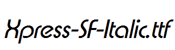 Xpress-SF-Italic