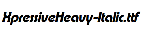 XpressiveHeavy-Italic