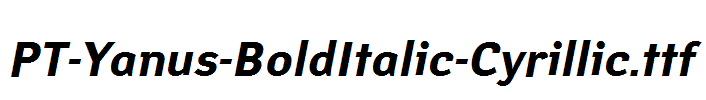 PT-Yanus-BoldItalic-Cyrillic