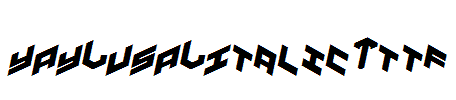 YAY-USA-Italic