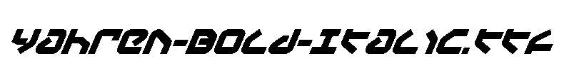 Yahren-Bold-Italic