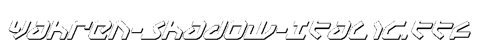 Yahren-Shadow-Italic