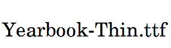 Yearbook-Thin