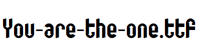 You-are-the-one