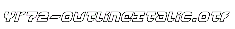 Yr72-OutlineItalic