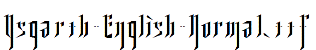 Ysgarth-English-Normal