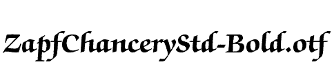 ZapfChanceryStd-Bold